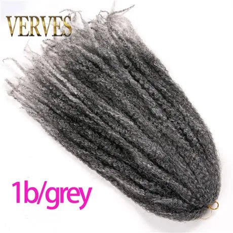 18" Afro Kinky Braiding Hair Synthetic Crochet Marly Braids Extensions 30 Strands Burgundy Black Ombre - Flexi Africa - Flexi Africa offers Free Delivery Worldwide - Vibrant African traditional clothing showcasing bold prints and intricate designs