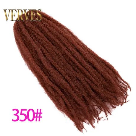 18" Afro Kinky Braiding Hair Synthetic Crochet Marly Braids Extensions 30 Strands Burgundy Black Ombre - Flexi Africa - Flexi Africa offers Free Delivery Worldwide - Vibrant African traditional clothing showcasing bold prints and intricate designs