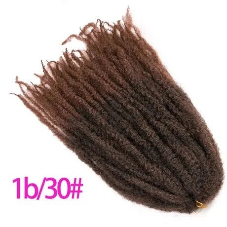 18" Afro Kinky Braiding Hair Synthetic Crochet Marly Braids Extensions 30 Strands Burgundy Black Ombre - Flexi Africa - Flexi Africa offers Free Delivery Worldwide - Vibrant African traditional clothing showcasing bold prints and intricate designs