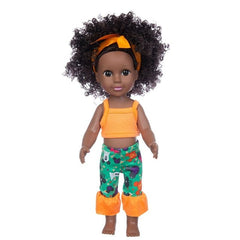 1PC African Black Baby Toy - 35cm Rubber Multi Style Explosion Head Baby Doll in Black Skin - Flexi Africa Worldwide Postage