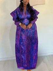 Women's Traditional African Dresses – Dashiki Kaftan Robe, Maxi Long Gown Abaya Outfits