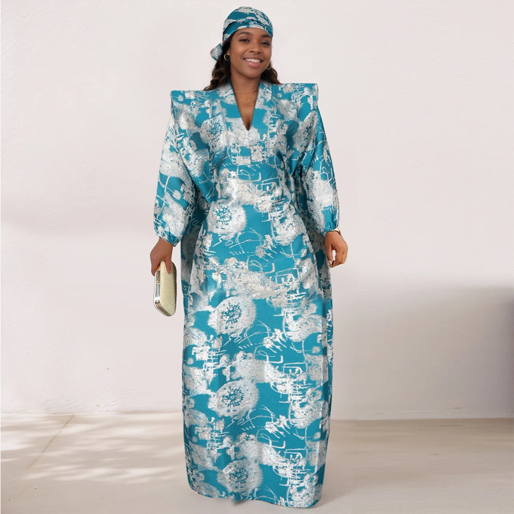 Women's Traditional African Dresses – Dashiki Kaftan Robe, Maxi Long Gown Abaya Outfits