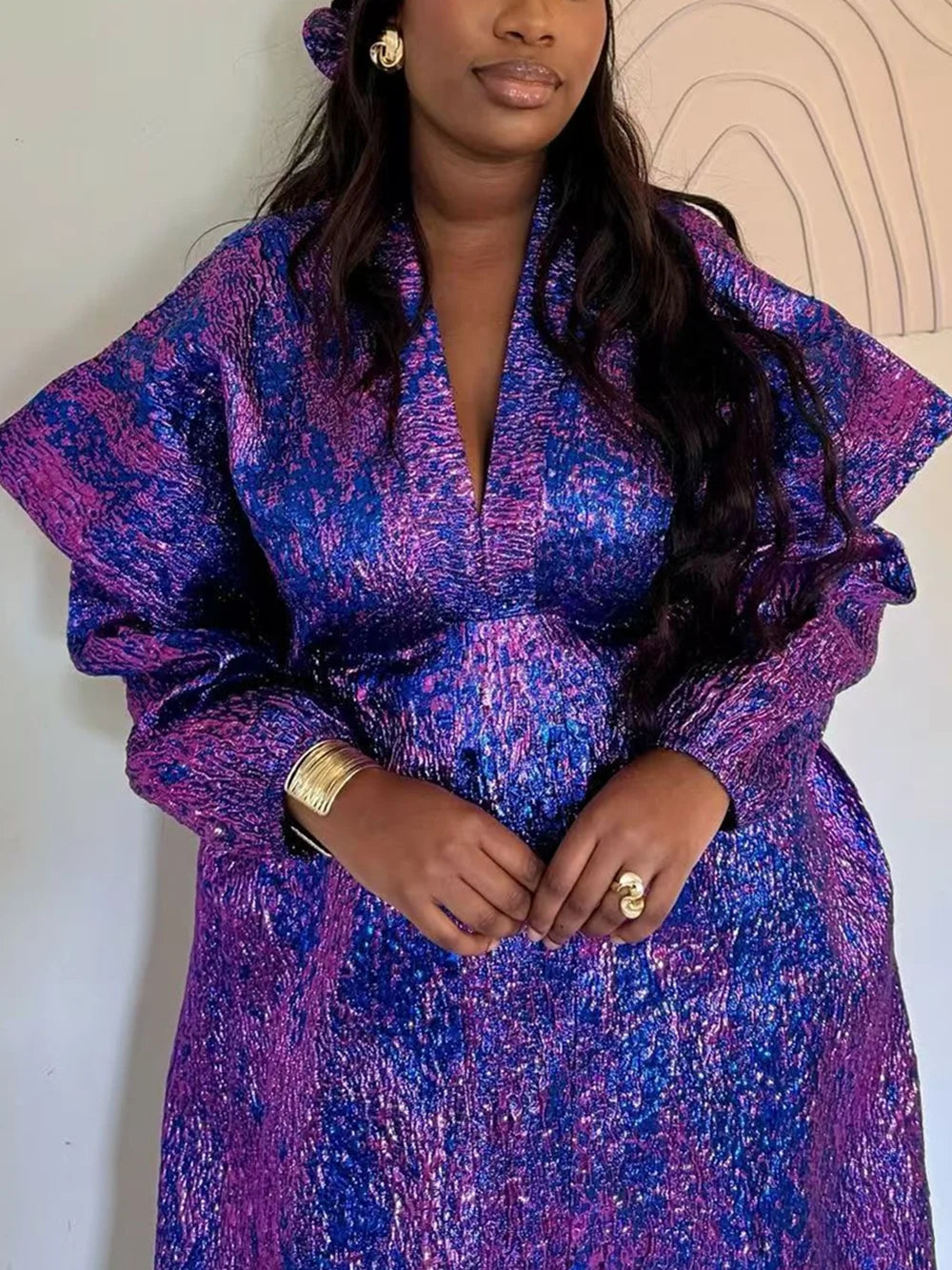 Women's Traditional African Dresses – Dashiki Kaftan Robe, Maxi Long Gown Abaya Outfits
