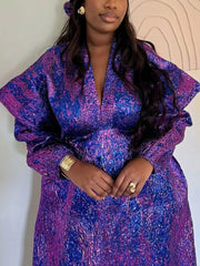 Women's Traditional African Dresses – Dashiki Kaftan Robe, Maxi Long Gown Abaya Outfits