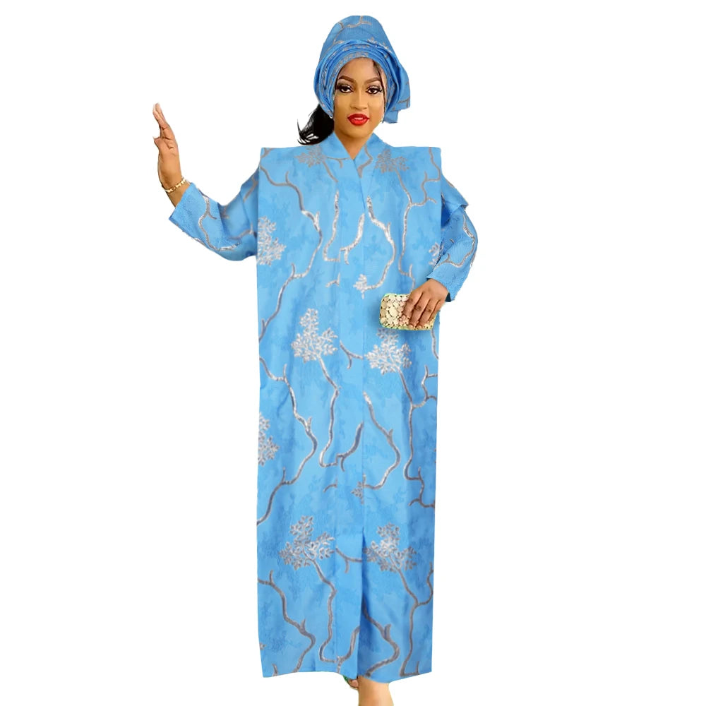 Women's Traditional African Dresses – Dashiki Kaftan Robe, Maxi Long Gown Abaya Outfits
