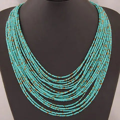 Acrylic Bead Jewelry Sets: Fashionable Necklaces and Bangles for Women - Multicolor Necklace New Jewelry Set - Flexi Africa