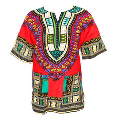 African Fashion with Unisex Dashikiage Dashiki Floral Dress - Perfect for Men and Women with African Traditional Print