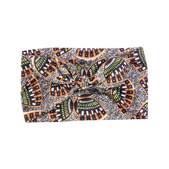 African Print Stretch Bandana Head Wrap Floral Ankara Dashiki Women - Flexi Africa offers Free Delivery Worldwide - Vibrant