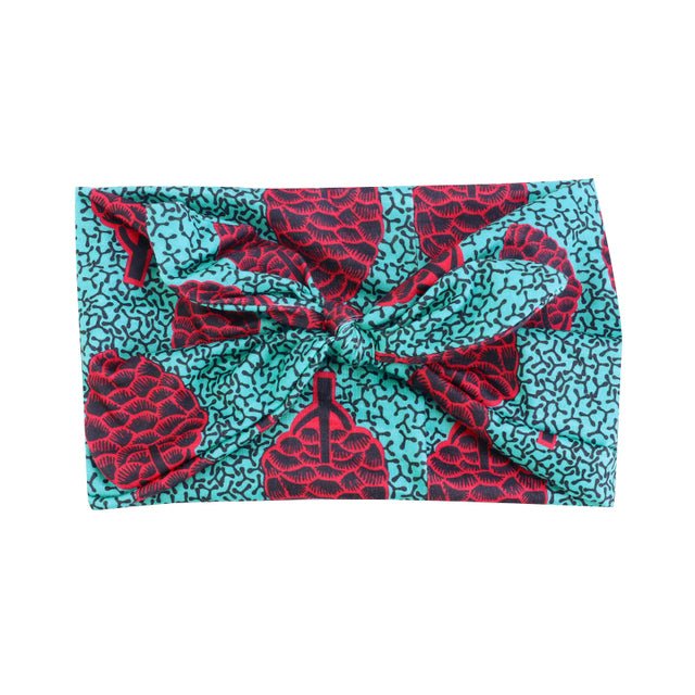 African Print Stretch Bandana Head Wrap Floral Ankara Dashiki Women - Flexi Africa - Flexi Africa offers Free Delivery Worldwide - Vibrant African traditional clothing showcasing bold prints and intricate designs