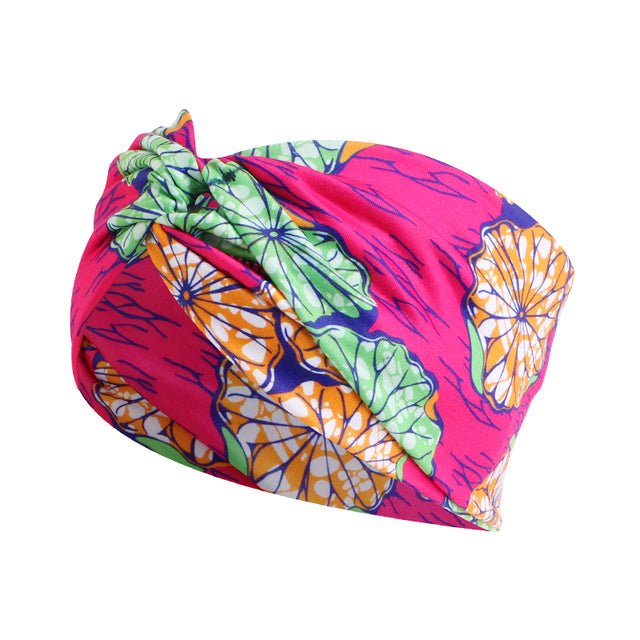 African Print Stretch Bandana Head Wrap Floral Ankara Dashiki Women - Flexi Africa - Flexi Africa offers Free Delivery Worldwide - Vibrant African traditional clothing showcasing bold prints and intricate designs