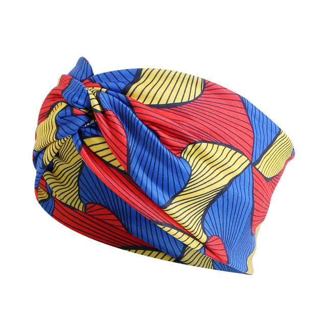 African Print Stretch Bandana Head Wrap Floral Ankara Dashiki Women - Free Delivery Worldwide only at Flexi Africa