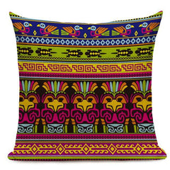 African Style Cushion Cover Tribal Geometric Pattern Decorative Linen Pillow Case Cover for Sofa Home Decor - Flexi Africa