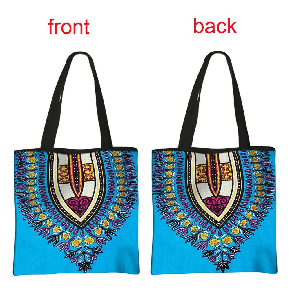 African Women's Style Handbag: Traditional Printed Top-Handle and Shoulder Tote Bags for Females - Flexi Africa - Flexi Africa offers Free Delivery Worldwide - Vibrant African traditional clothing showcasing bold prints and intricate designs