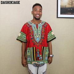 Authentic African Dashiki T-shirt: Traditional Print in 100% Cotton - Flexi Africa - Free Delivery www.flexiafrica.com