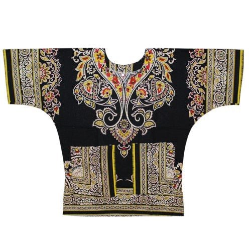 Authentic African Dashiki XXXL T-Shirt: Men's 100% Cotton Traditional Print Shirt for a Bold and Stylish Look - Free Delivery Worldwide only at Flexi Africa