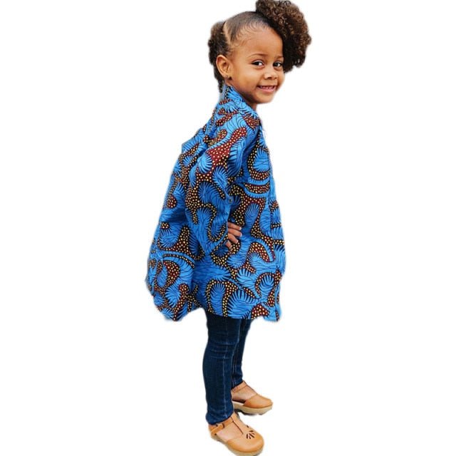 Authentic African Style: Women's Short Kimono Jacket with Traditional Patterns - Free Delivery Worldwide only at Flexi Africa