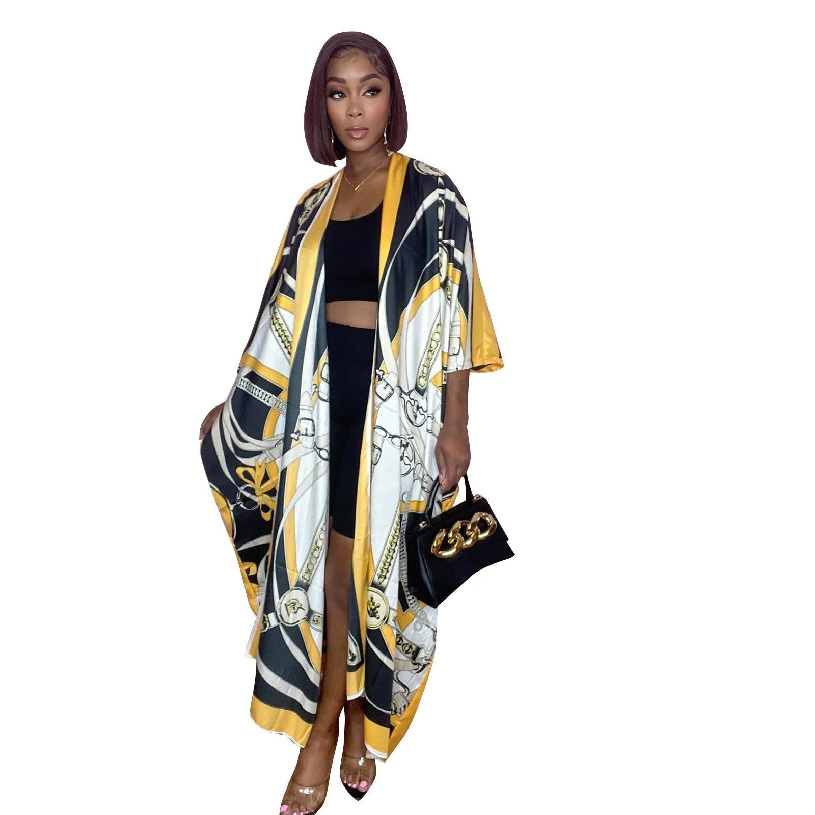 Bohemian Printed Beach Cover Up Kimono for Women - Vintage Style Bikini and Bathing Suit Wraps - Free Delivery Worldwide only at Flexi Africa