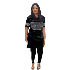 Bold and Beautiful: African American Inspired Women's Winter Sportswear Tracksuit - Free Delivery Worldwide only at Flexi Africa