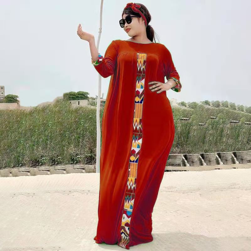 Chiffon High Street Dress: Autumn Abaya Women Solid Elegant Dresses - Flexi Africa - Flexi Africa offers Free Delivery Worldwide - Vibrant African traditional clothing showcasing bold prints and intricate designs