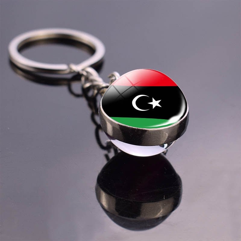 Exquisite Glass Ball Keychains Featuring Designs Inspired by North African Nations - Flexi Africa - Free Delivery Worldwide