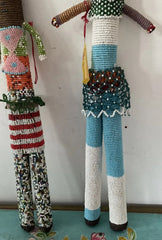 Fantastic Pair Of Hand Made South African Beaded Dolls With Tag - Flexi Africa - Free Delivery www.flexiafrica.com