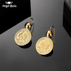 Gold Coin Necklace and Bracelet Jewelry Set for Women & Men – Middle Eastern African Inspired Gift - Free Delivery Worldwide only at Flexi Africa