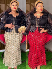 Gorgeous Plus Size African Party Dresses for Women - Flexi Africa - Flexi Africa offers Free Delivery Worldwide - Vibrant African traditional clothing showcasing bold prints and intricate designs