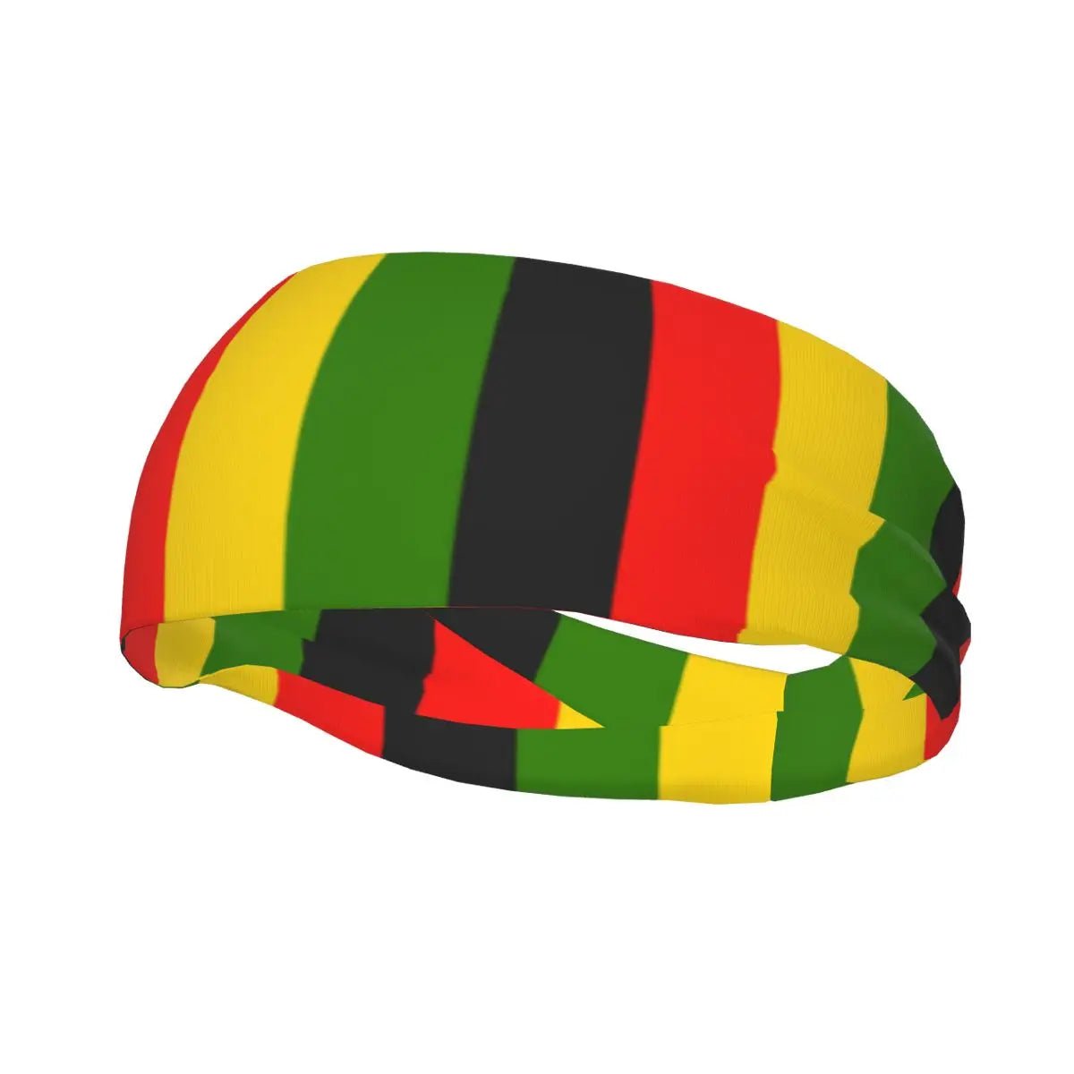 Jamaica Flag Stripe Headwrap - Stylish Headband for Sports - Flexi Africa Free Delivery Worldwide only at www.flexiafrica.com