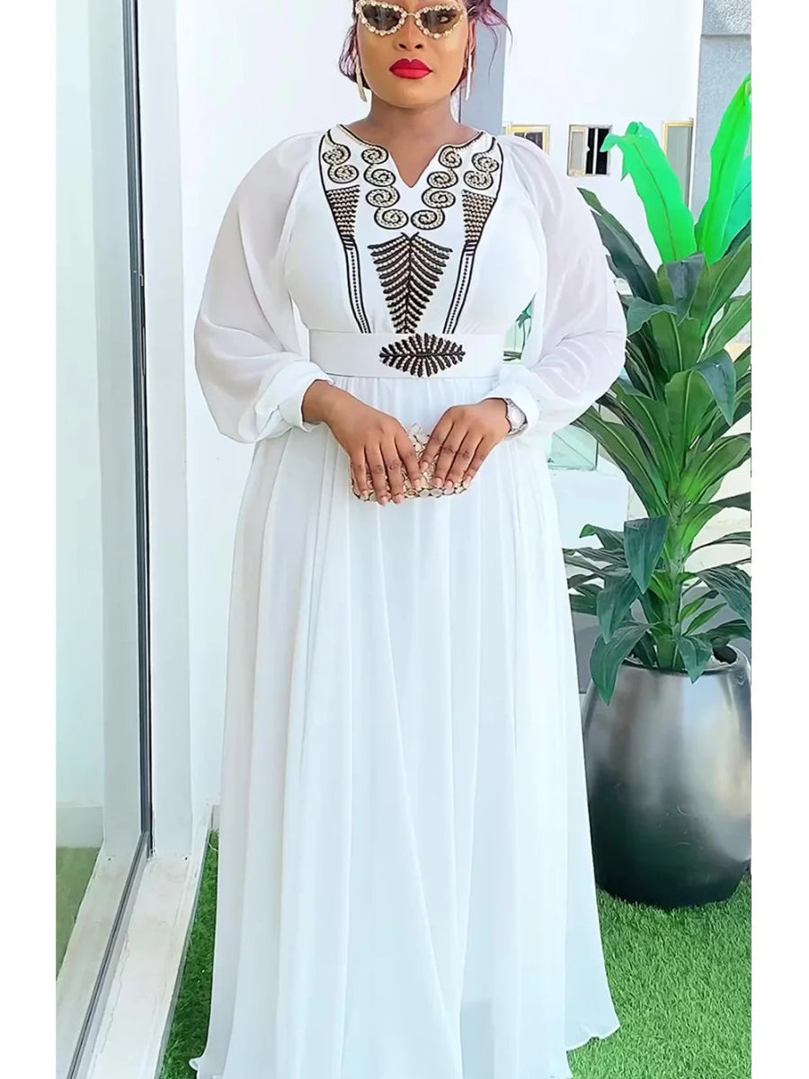 Plus Size African Maxi Dresses for Women: Elegant Evening Party Long Dress, Kaftan & Muslim Chiffon Fashion - Free Delivery Worldwide only at Flexi Africa