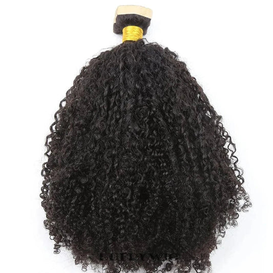 Remy Hair Skin Weft Tape - In Extensions - Double Drawn Afro Kinky Curly Extensions - Free Delivery Worldwide only at Flexi Africa