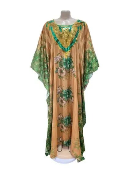 Stunning Spring/Summer Collection: Vibrant African Print Polyester Long Robes for Women - Flexi Africa - www.flexiafrica.com