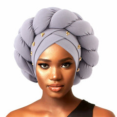 Stylish Auto Gele Bonnet Hat: Elevate Your Look with Nigerian Headwear for Women - Flexi Africa - FREE INTERNATIONAL POST