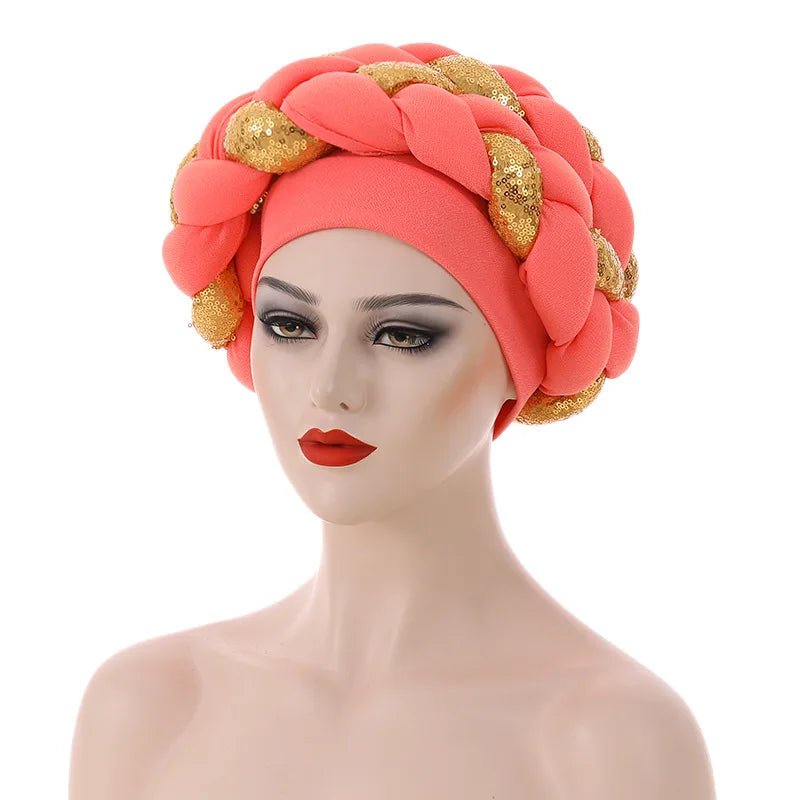 Stylish Auto Gele Bonnet Hat: Elevate Your Look with Nigerian Headwear for Women - Flexi Africa - FREE INTERNATIONAL POST