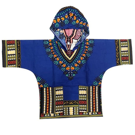 Unisex Stylish and Comfortable Dashiki Dress - Traditional African Clothing for Children in Soft Cotton Fabric - Free Delivery Worldwide only at Flexi Africa