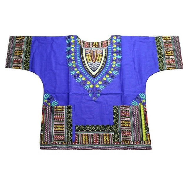 Vibrant Traditional African Print Dashiki T-shirts: Stylish Fashion Designs for Kids - Flexi Africa - Free Delivery Worldwide