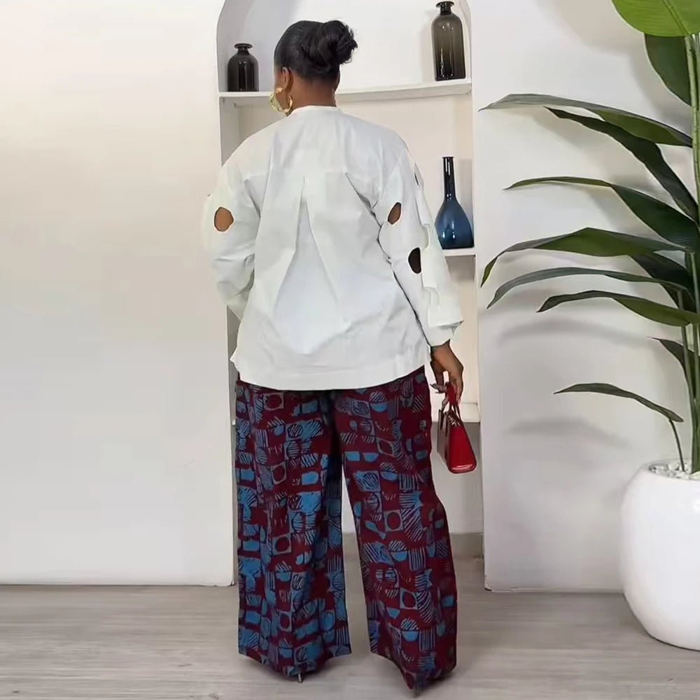 Women’s 2PC African Matching Set – Summer Pant Outfit for Sexy and Stylish Looks - Free Delivery Worldwide only at Flexi Africa
