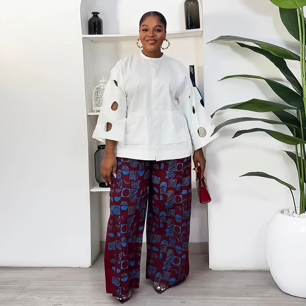 Women’s 2PC African Matching Set – Summer Pant Outfit for Sexy and Stylish Looks - Free Delivery Worldwide only at Flexi Africa