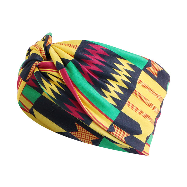 African Print Stretch Bandana Head Wrap Floral Ankara Dashiki Women - Flexi Africa - Flexi Africa offers Free Delivery Worldwide - Vibrant African traditional clothing showcasing bold prints and intricate designs